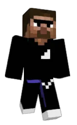 black and wild sand Minecraft skin — Classic model — first worn by BerkePro2004