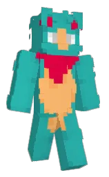 black and jungle green Minecraft skin — Classic model — first worn by Azide15