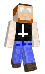 albescent white and sidecar Minecraft skin — Classic model — first worn by Raven_Graves