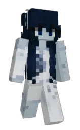 black pearl and tower gray Minecraft skin — Slim model — first worn by estitch