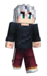 woodsmoke and shark Minecraft skin — Slim model — first worn by Aidow