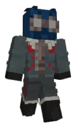 cape cod and blue zodiac Minecraft skin — Classic model