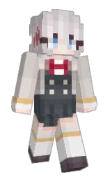 pale slate and swirl Minecraft skin — Slim model