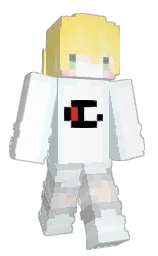 aqua spring and white Minecraft skin — Classic model
