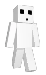 white and black Minecraft skin — Classic model — first worn by Nomax_179