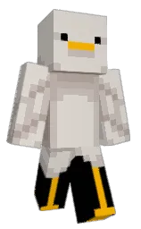 TheGoose11's Minecraft skin wearing the Pan cape