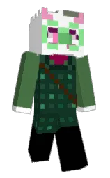 white and bush Minecraft skin — Slim model — first worn by krispur