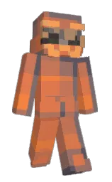 antique brass and terracotta Minecraft skin — Slim model