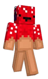 raw sienna and apricot Minecraft skin — Classic model