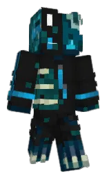 cod gray and heavy metal Minecraft skin — Classic model — first worn by Vixrul