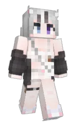 fair pink and emperor Minecraft skin — Slim model — first worn by Ny4nKEY