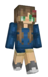 BethPasta's Minecraft skin wearing the Migrator cape