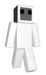 white and tundora Minecraft skin — Slim model