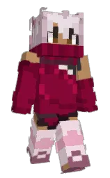 black and muddy waters Minecraft skin — Slim model — first worn by Pixvy