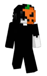black and white Minecraft skin — Classic model — first worn by WilderNess__