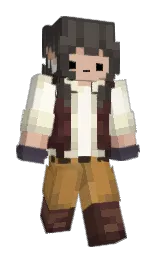 Minecraft-Skin in dune und quarter pearl lusta — Modell: Schmal — zuerst getragen von skittish__