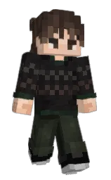 log cabin and cod gray Minecraft skin — Slim model — first worn by morelesuszone