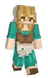 pearl bush and jungle green Minecraft skin — Classic model — first worn by w_tapYT