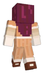 tawny port and old lace Minecraft skin — Slim model