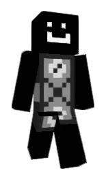 black and mine shaft Minecraft skin — Classic model — first worn by ilikesourstrips2