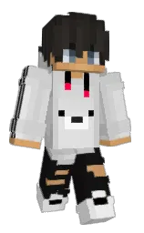 Lugest's Minecraft skin wearing the Aurora cape
