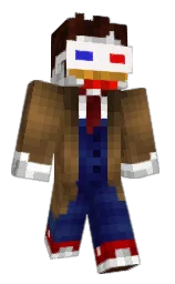 PeriPeriNandos's Minecraft skin wearing the Pan cape