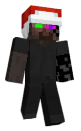 black and cod gray Minecraft skin — Classic model