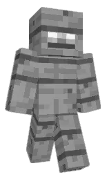 dusty gray and gray Minecraft skin — Classic model — first worn by notcoolmpg