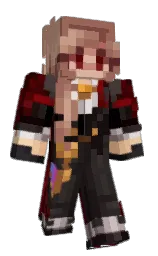 brandy rose and sepia black Minecraft skin — Slim model