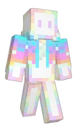 white and pastel pink Minecraft skin — Classic model — first worn by Wavedash_ppt
