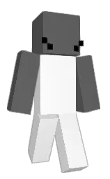 dove gray and white Minecraft skin — Classic model — first worn by Forcen080