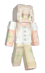 albescent white and snow drift Minecraft skin — Slim model — first worn by Jackxi77