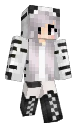 white and mercury Minecraft skin — Classic model