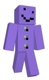 medium purple and black Minecraft skin — Slim model