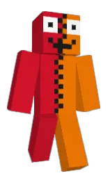 crimson and gold drop Minecraft skin — Classic model — first worn by DiamondCat0011