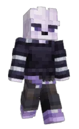 steel gray and cinder Minecraft skin — Slim model — first worn by Citrysofka