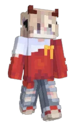 Crowlu's Minecraft skin wearing the 15th Anniversary cape