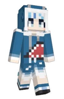 GauGura's Minecraft skin