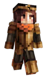 burning orange and copper Minecraft skin — Classic model — first worn by Angelkyle