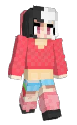 Pakokita's Minecraft skin wearing the Pan cape