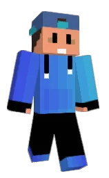 black and sandy brown Minecraft skin — Classic model