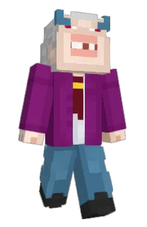 Front of Drimbik's skin