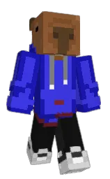 persian blue and black Minecraft skin — Classic model — first worn by Donald6484