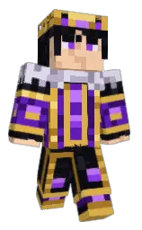 cinder and black Minecraft skin — Classic model — first worn by bradkiller