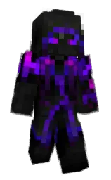 black and cod gray Minecraft skin — Classic model