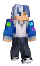 tuna and fun blue Minecraft skin — Classic model — first worn by CxsmicVibes