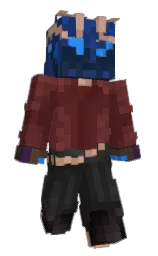 tuatara and biscay Minecraft skin — Slim model — first worn by FuturePandas