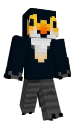 blue charcoal and tundora Minecraft skin — Classic model