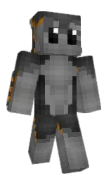 mine shaft and dove gray Minecraft skin — Classic model — first worn by Fabiqueen