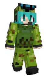 olive drab and keppel Minecraft skin — Classic model — first worn by MrBubbleTea